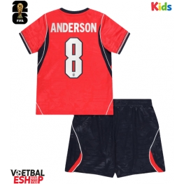 Engeland Elliot Anderson #8 Uit tenue Kids WK 2026 Korte Mouw (+ Korte broeken)